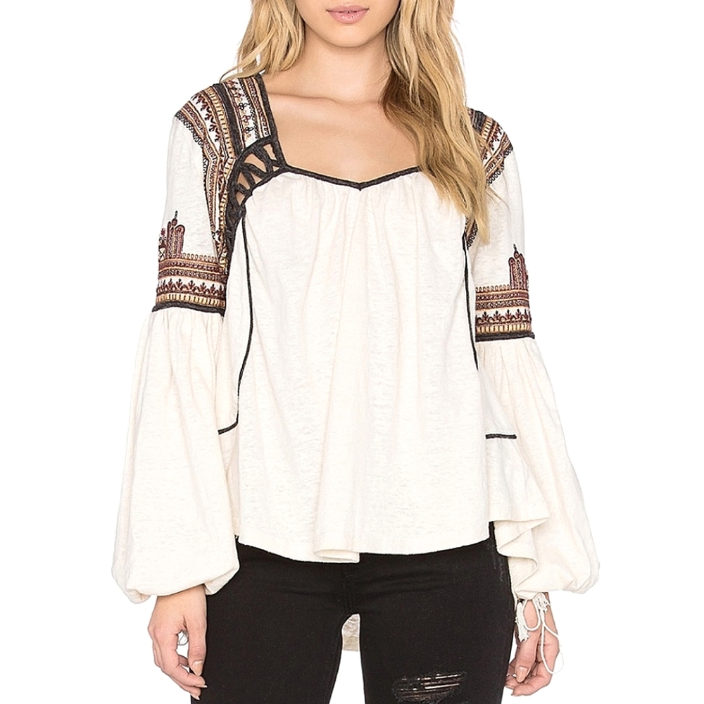 New Snow Kisses Blouse in Cream Combo